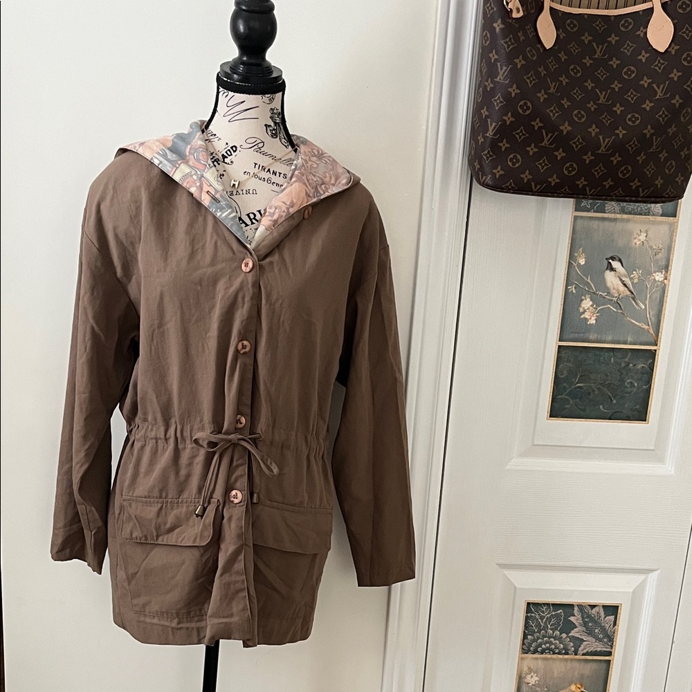 💗Brown Hooded Women's Jacket